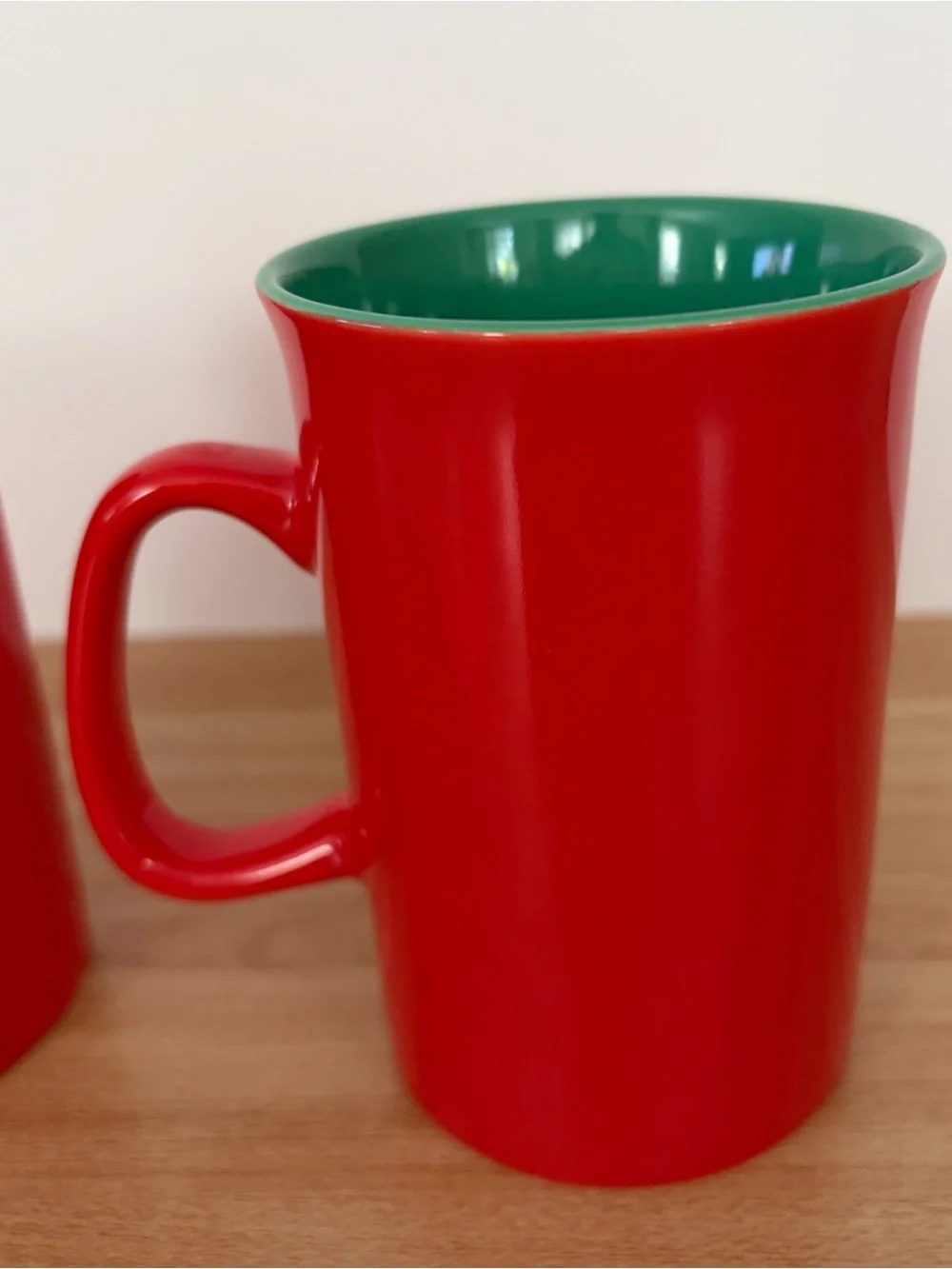 Starbucks Coffee Mugs Set of 2 2021 Mermaid Green Logo Ceramic 5” 14 oz